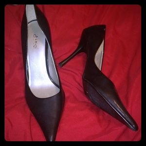 Black pointy heels